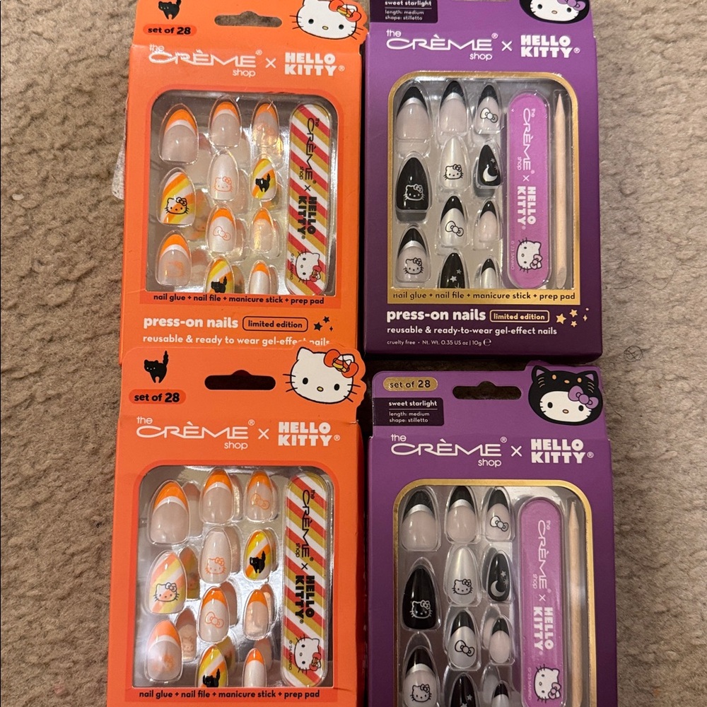 The Crème Shop x Hello Kitty Press-On Nails Set Halloween